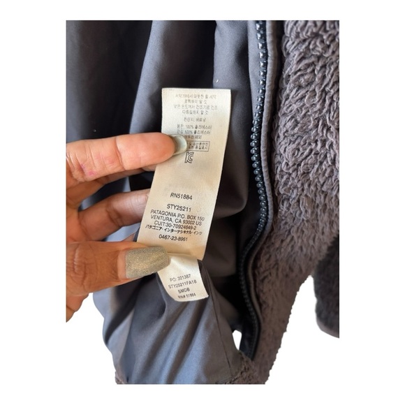 Patagonia Women's Los Gatos Fleece Jacket Grey Size M Style No. 25212 Full Zip - Picture 8 of 13